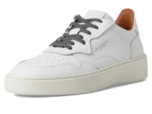 Image of Bruno Magli Men's Dezi Sneakers, Leather Shoes, Lace-Up Casual Shoes
