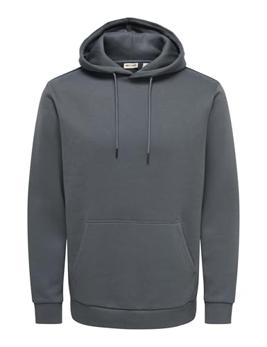 Sweatshirt à capuche ONLY & SONS Onsceres gris taille L pour homme