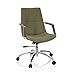 Produktbild hjh OFFICE 670986 Drehstuhl SARANTO II Stoff Khaki moderner Sessel im Retro-Look mit Rollen, höhenverstellbar