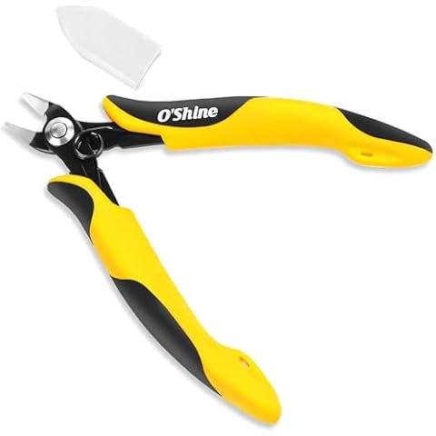 O’Shine Single-edged Sprue Cutter For Beginner, Single Blade Gunpla Gundam Hobby Model Kit Nippers & Clippers, Model Snips For Plastic Models, A Plastic Sheath Included Cover