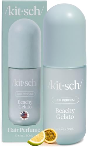 Image of Kitsch Hair Perfume for Women- Beachy Gelato | Clean, Deodorizing & Patented Odor-Eliminating Technology Hair Spray & Body Mist- Freshen Hair, Body & Pillows- Tropical Citrus, Vanilla Bean Scent- 50mL