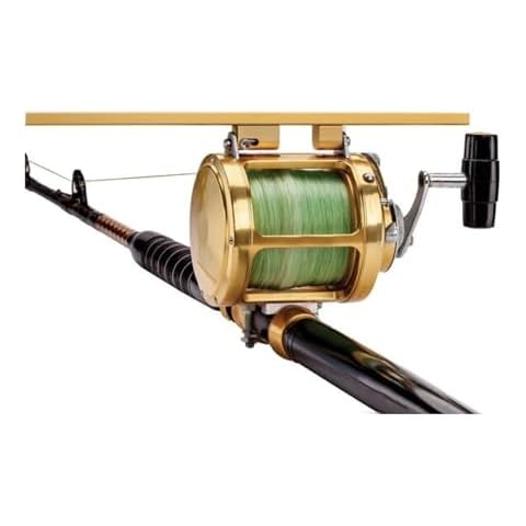 DU-BRO Fishing Tournament Rod Holder, Gold/White Cover