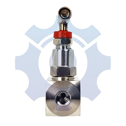 RFS Stainless Steel 316 Straight Needle Valve, 3/4" NPT Female Connection, up to 6000 PSI (Length: 95MM), 2 Port Heavy Duty Industrial Hydraulic Flow Control Valve for Piping Needs