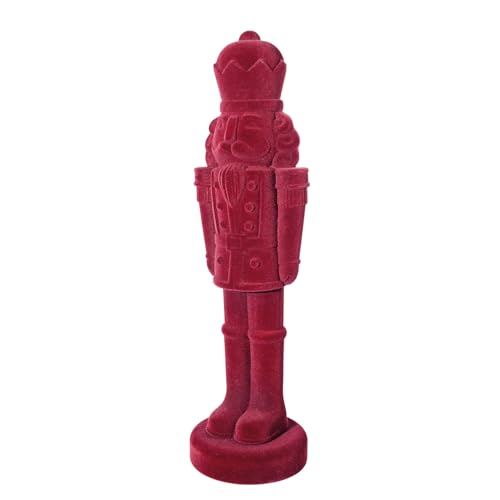 BUTLERS X-Mas Nussknacker beflockt 80cm rot | Festliche...