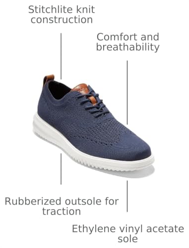 Image of Cole Haan Mens Grand+ Stitchlite Wing Tip Oxford