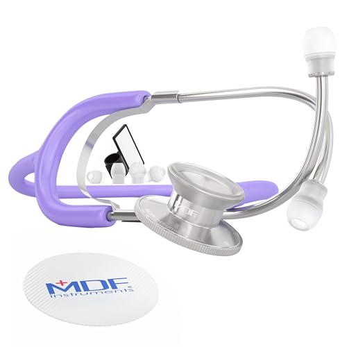 MDF® Dual Head Estetoscopio ligero de doble cabeza - Morado Pastel (MDF747-07)