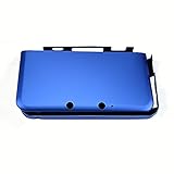 Aluminum Hard Metal Box Protector Cover Plate Protective Case Housing Shell for Nintend 3DS LL/XL (Blue)