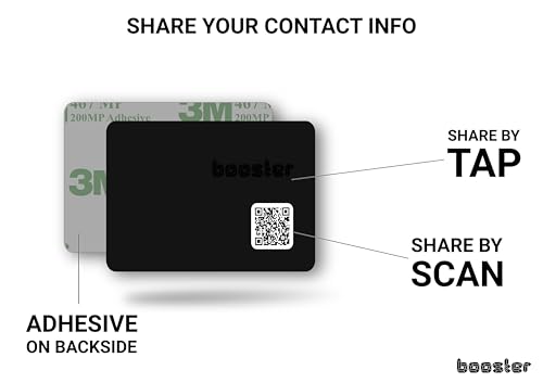 Carte de visite numérique NFC Android iPhone Booster Thin pour réseau pro