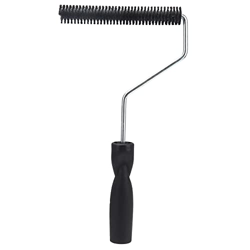 Rodillo de Fibra de Vidrio de 22x150 mm, Herramienta de laminación de Fibra de Vidrio, aleación de Aluminio + construcción Pura, Mango ergonómico de Madera para eliminación de