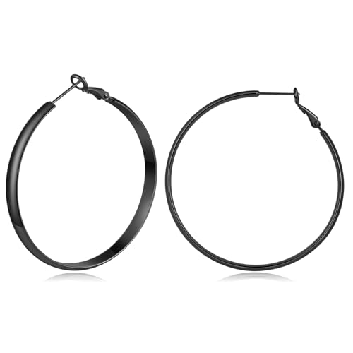 Image of Gacimy Gold Hoop Earrings for Women with 925 Sterling Silver Post