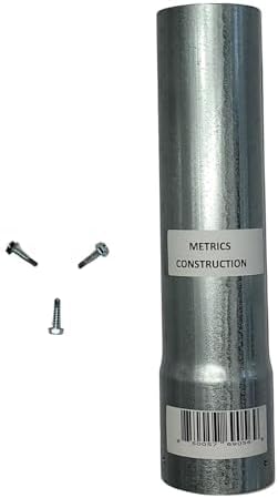 Fence Post Extender 2-3/8 Inches, Length (Rise) 36 inches, Color Silver