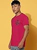 Veirdo Men's Red and White Cotton Round Neck Half Sleeve Printed T-Shirt, Red, XL #2