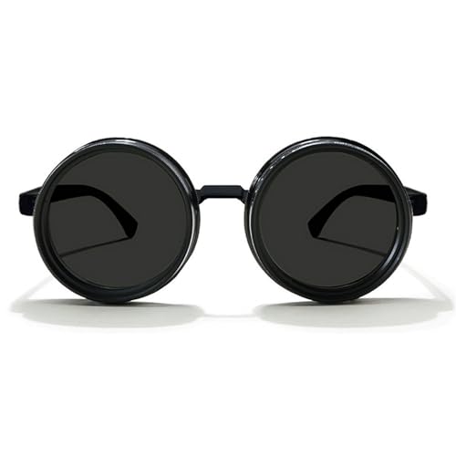 Handmade Adjustable Sunglasses Retro Punk Round Men's Outdoor Fishing UV400 Polarized Driving Sunglasses for Women