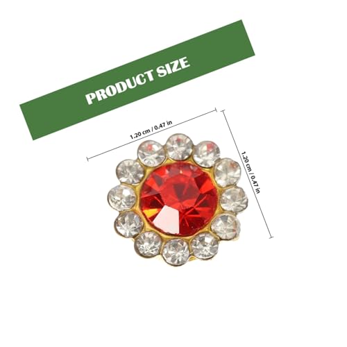 Gemas de imitación de girasol para personalizar zapatos y broches de fiesta, Gatuida 200 piezas 3