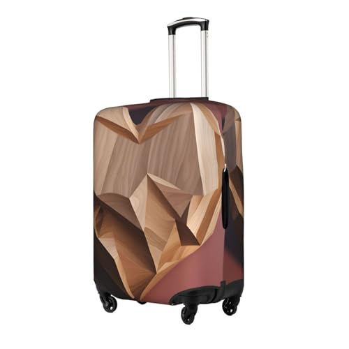 wood heart print Anti-scratch Luggage Cover, Luggage Protective Case, Washable Luggage Cover2