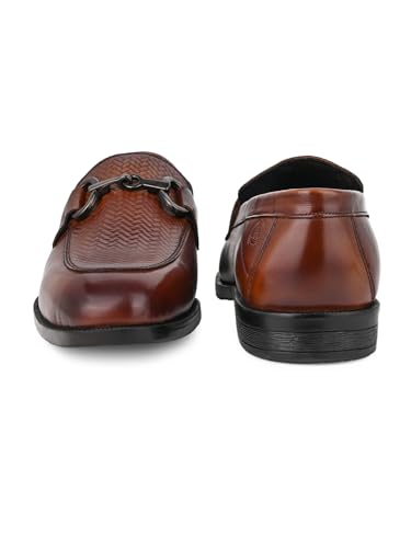 Image of ALBERTO TORRESI Premium Branded Horsebit Formal Leather Loafer with TPR Sole and Heel Support