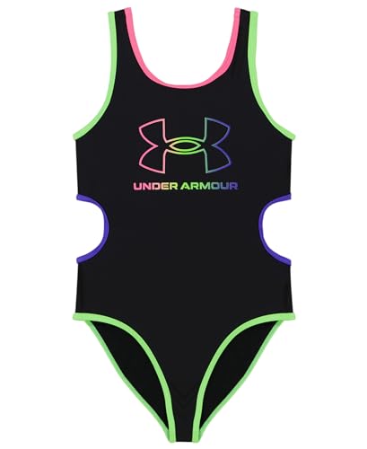 Image of Under Armour Girls' One Piece Swimsuit, UPF 50+ Sun Protection, Quick Drying Bathing Suit