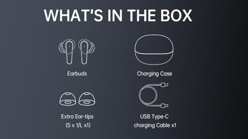 Image of CXPSUE Active Noise Cancelling Earbuds,-42dB Hybrid ANC,Dual Pairing,60-Hour Playtime,IPX5 Water Resistant, Bluetooth 6.0