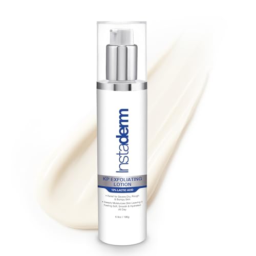 Instaderm Keratosis Pilaris Treatment- KP Bump Eraser. Smoothing Exfoliating Moisturizing Lotion for Rough, Dry, Flakey & Bumpy Skin Conditions with Lactic Acid, AHA. Smooth Skin Body Cream.