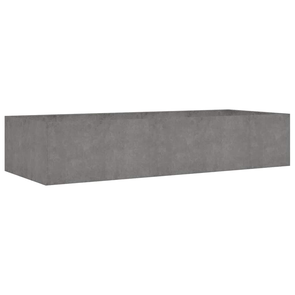 Doniczka ogrodowa 200 x 80 x 40 cm ze stali Corten, prostokątne łóżko podniesione z otwartym dnem do roślin, warzyw, ziół i kwiatów, wsporniki wewnętrzne