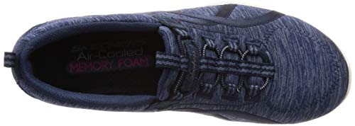 Skechers Skechers Women's Slip On Trainers, Blue Gray Mesh White Trim NVY, 6 Women's