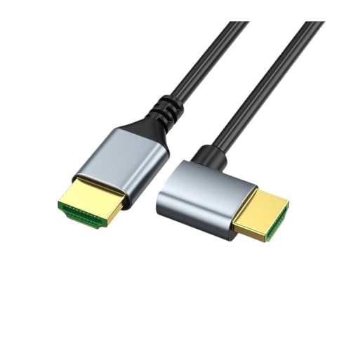 8K HDMIΉ 2.1P[u 48Gbps 90°㉺Epx߉\ OD4.0mmP[u EARC HDCP HDRΉ PC/vWFN^[/HDTVΉ(Straight-Left,1m)