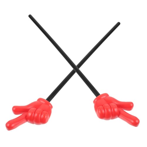 Toyvian Punteros de Mano para Presentaciones y Juegos de Fiesta 2 Piezas Diseño Ergonómico Punta Suave Herramienta Didáctica para Profesores y Juguete Educativo Infantil