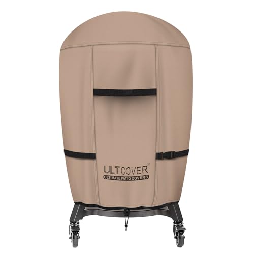 ULTCOVER Kamado Joe Grillabdeckung für den Außenbereich, wasserdicht, für 45,7 cm große grüne Eier-Char-Griller, Char-Broil und andere runde Smoker, Größe bis zu 76,2 cm Durchmesser x 114,3 cm Höhe