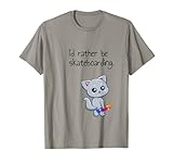Patineta Patineta Cat Go Skateboarding Camiseta