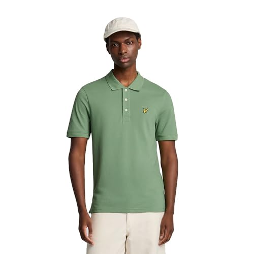 Polo vert Lyle & Scott SP400VOG anti-froissement coupe parfaite