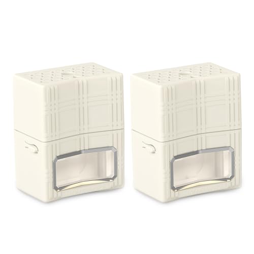 HomeWorx Plug in Diffuser Air Fresheners for Home, (2-Pack, Cloud White) - Long Lasting Scented Essential Oil for Strong Odor - Scent Diffuser for Bedroom, Living Room & Kitchen