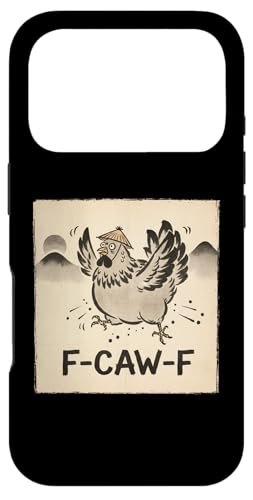 F-Caw-F Chicken FCAWF Chicken Funny Humor Japanese Art �X�}�z�P�[�X iPhone 17 Pro �p