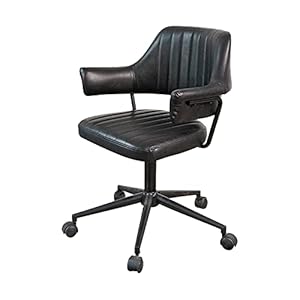 XWXW Bureaustoel Draaibare Bureaustoel, Midden Terug Vrije tijd Stoel, Moderne Computer Bureau en Stoel Met Verstelbare Hoogte Zwart