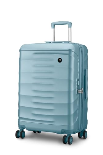 Image of Maleta Crescent Check-in Large | 75 cms TSA Lock,Expandable,Anti-Theft Zipper,Wet-Dry Compartment| Trolley Bags for Travelling | Large Size | Travel Bags for Luggage (Mint Green, Check-in Large)
