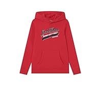 Jack & Jones Boy's JJELOGO Sweat Hood 2 COL 21/22 NOOS JR Sweatshirt, True Red, 176
