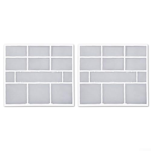 Niceminiwall Accesorios de filtro de aire acondicionado para pantalla colgante de unidad interior, filtro de polvo de plástico para salida de aire, paquete de 2 (31 x 27,5 cm)