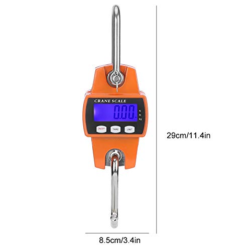 Báscula colgante digital mini 300 kg LCD miniatura 7