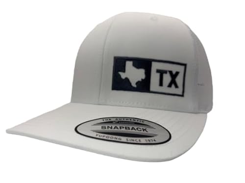 Tubac Trucker Hat - Texas (White/Charcoal Logo) Mesh, Snapback