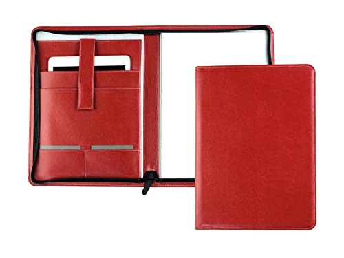 Porte-documents A4 avec fermeture éclair et bloc-notes organisateur