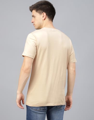 Image of Veirdo Men's T-Shirt Regular Fit Round Neck Pure Cotton Half Sleeve Graphics Printed T-Shirt Different Size Range S to 2XL