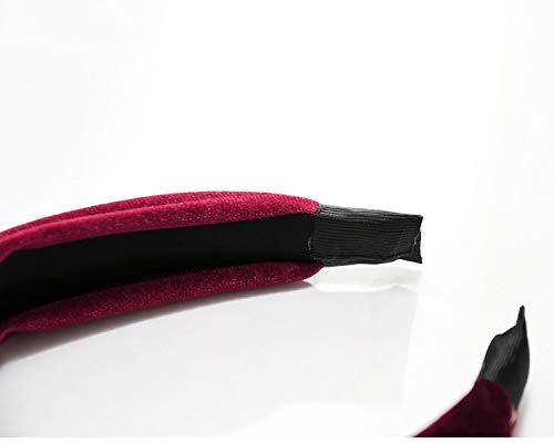 CÉLLOT 8 Pieces Solid Color Knoted Headbands Girls Velvet Knot Hair Hoop Wide Vintage Twisted Headwear for Woman Hair Accessories