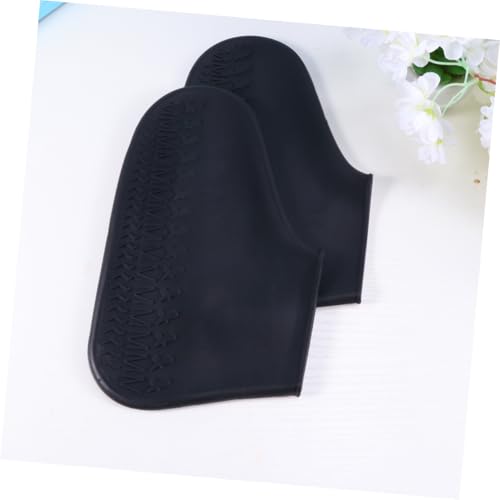 Cubrecalzados de silicona SUPVOX para lluvia, 2 unidades, antideslizantes, para mujer, color negro miniatura 6