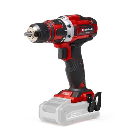 Einhell Taladro atornillador a batería Te-Cd 18/40 Li-Solo Power X-Change (iones de litio, 18 V, par máximo de 40 Nm en 21 niveles, Softgrip, sin batería y cargador)