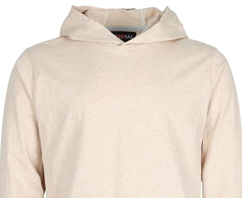 Image of BOCOMAL FR Hooded T Shirts Utility Pocket Fire Resistant Summer Hoodie CAT2 | 6oz Midweight Flame Retardant Cotton Hoodies,Kangaroo /Button Pocket,NFPA2112,Rib-Knit Cuffs,FRC Welding Arc Rated Work Shirt