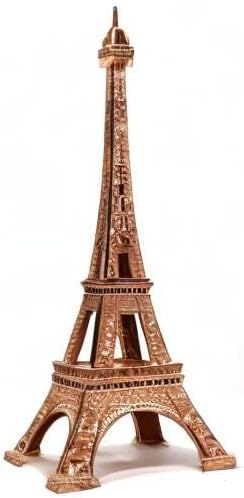 Miniatura 6 de allgala Estatua de la Torre Eiffel decorativa de aleación de metal y tamaño (10 pulgadas, oro rosa)