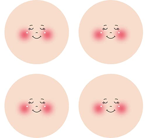 Stafil Stockinette Fabric Doll Face - ø 4cm 3x4pcs (Sleepy)