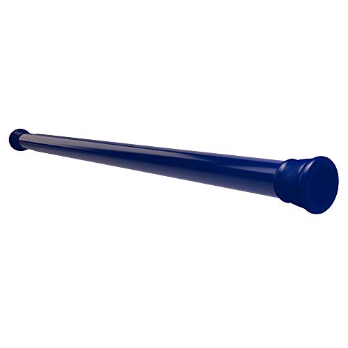 Image of Story@Home Curtain Rod 104-170 CM | Adjustable Rod Without Drilling | Extendable Shower Curtain Tension Rod | Rustproof Metal Curtain Rod Pipe | Stable Spring Installation | Blue