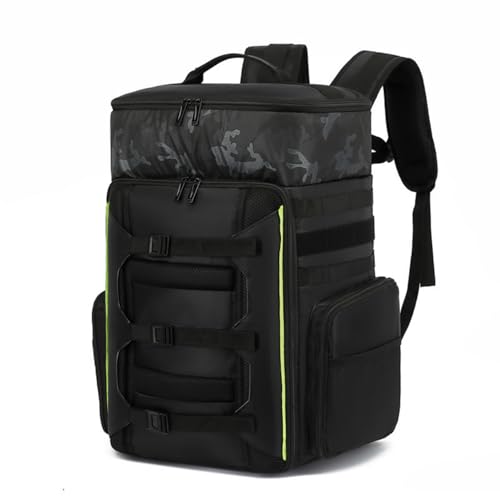 KEQIKAI Drone Backpack 50L Professional for DJI FPV/Mavic/Air Water Resistant Travel Backpack with 16 Laptop Compartment Large Skateboard Backpack Carry on Backpack Airplane Approved Black Green