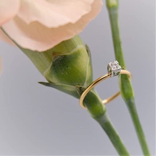 Baby’s First Diamond Ring – Handmade Solid 18K and Platinum Real Diamond Baby Ring, Newborn Size for Baby Girl, Perfect Gift or Keepsake2