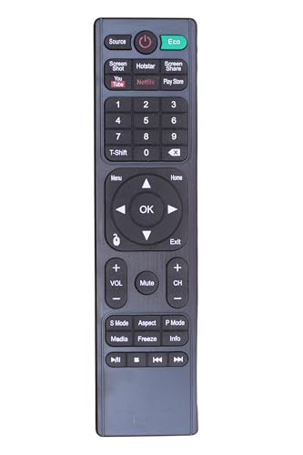 Image of Compatible TV Remote for Hotstar BPL, BTL, Power Guard, Treeview, Mitsun, Akai, Mitashi, Intex Smart Led /LCD Tv | Non Voice - Please Match The Image with Your Old Remote (China LED 359)